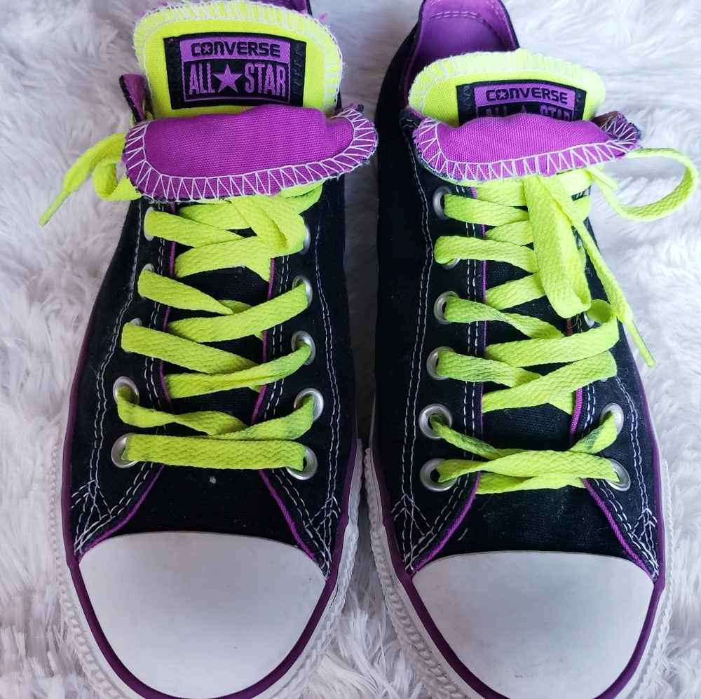 Converse double tongue sneakers